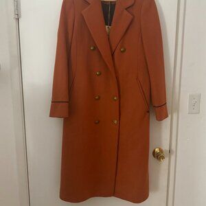Scotch + Soda | Women's Double Breasted Coat | Size 4 | Cinnamon